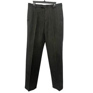 Kenneth Cole Reaction Mens Dress Pants 34X32 Gray Cotton